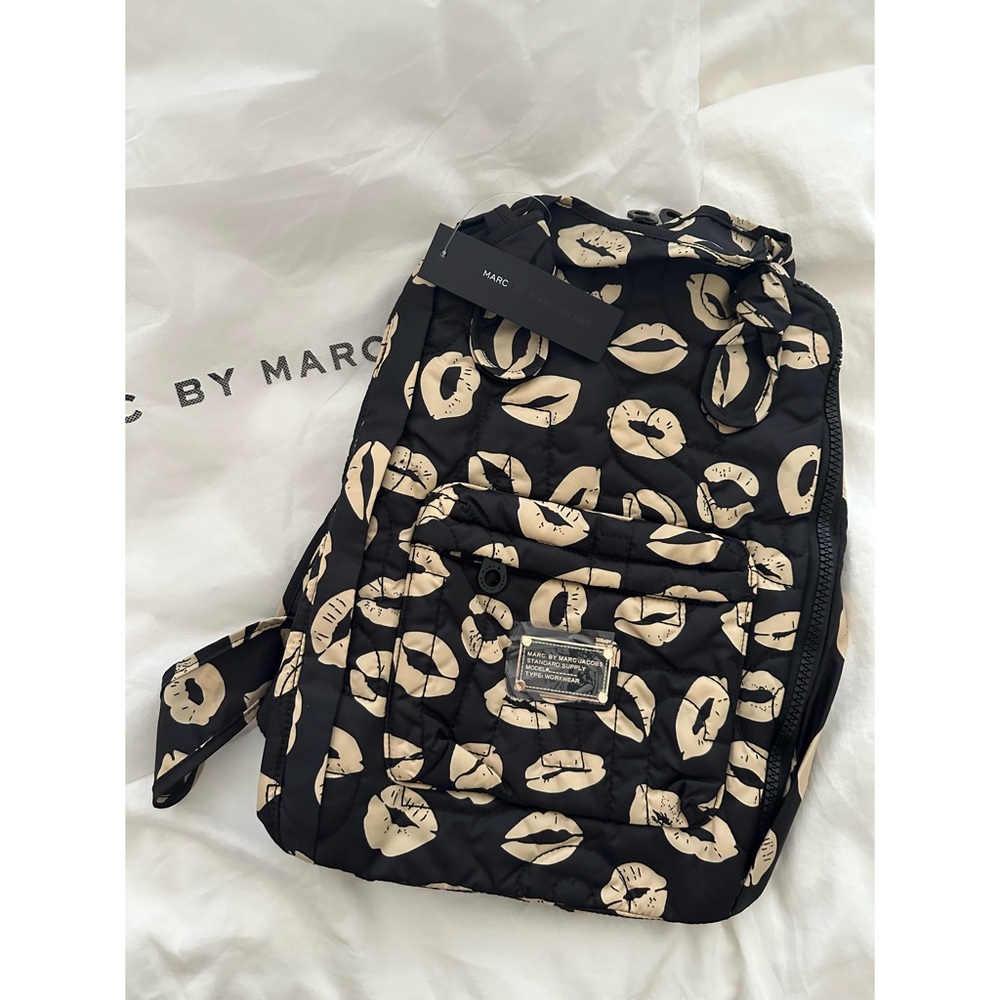 NEW! Marc by Marc Jacobs Black Lips backpack